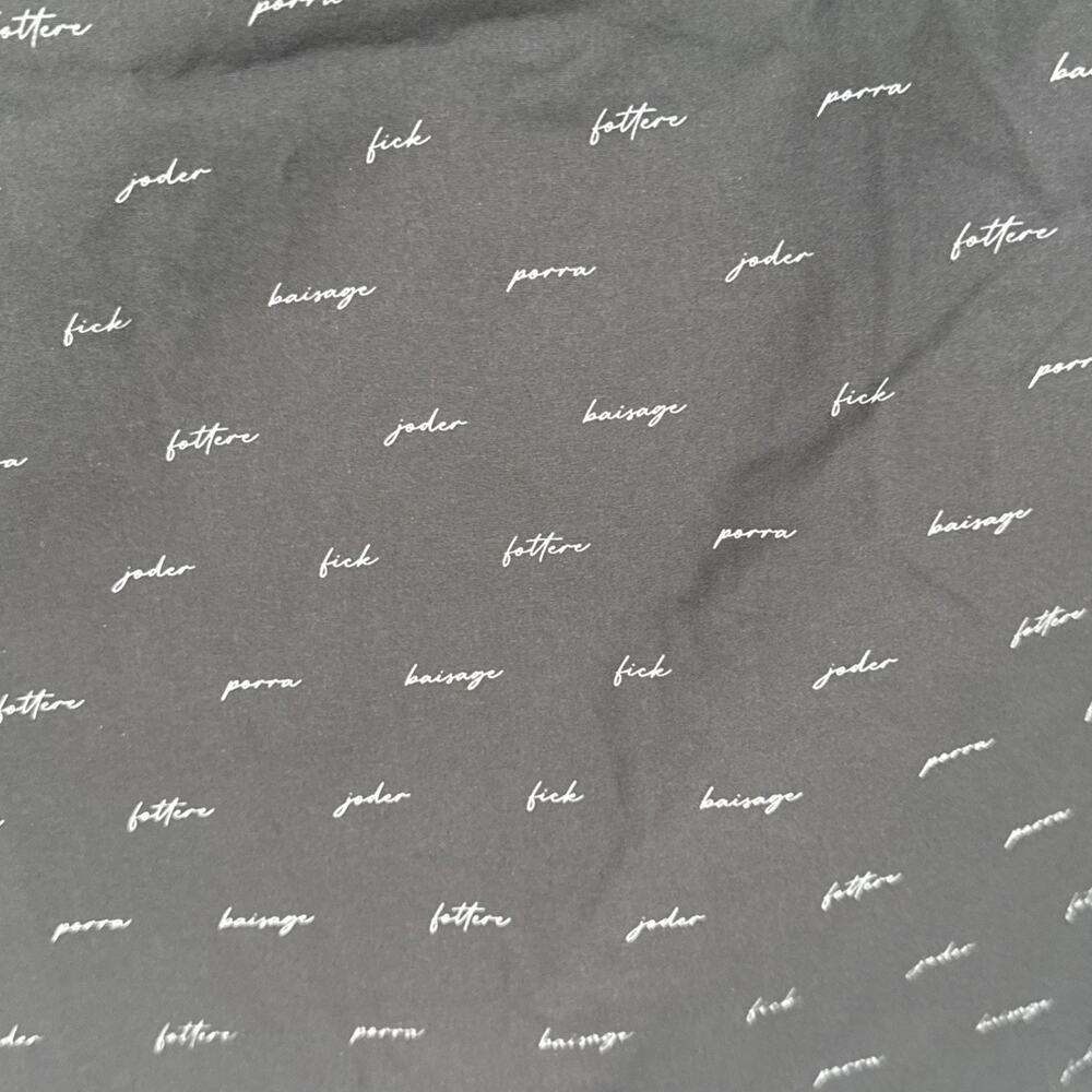 Dixxon Flannel Women’s Party Shirt Small F Word Black Short Sleeve Button Up New - Picture 7 of 10